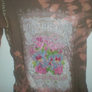 SWITCH Brand    Shirt   L/S   Size Small   Brown  NWOT